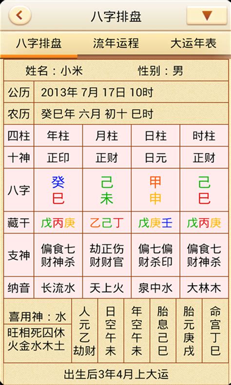 八字排盤免費|四柱八字排盤